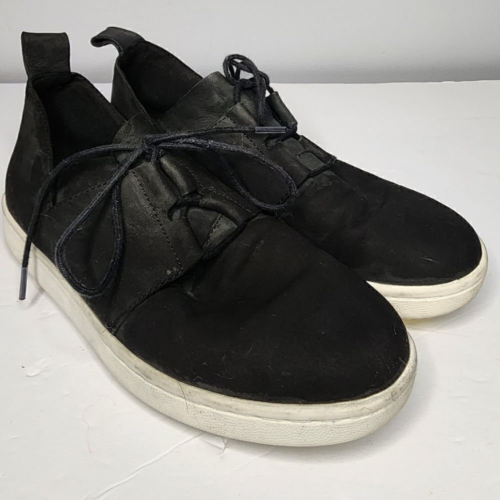 Eileen Fisher Women's Size 6.5 Kipling Tumbled Nubuck Sneakers Black